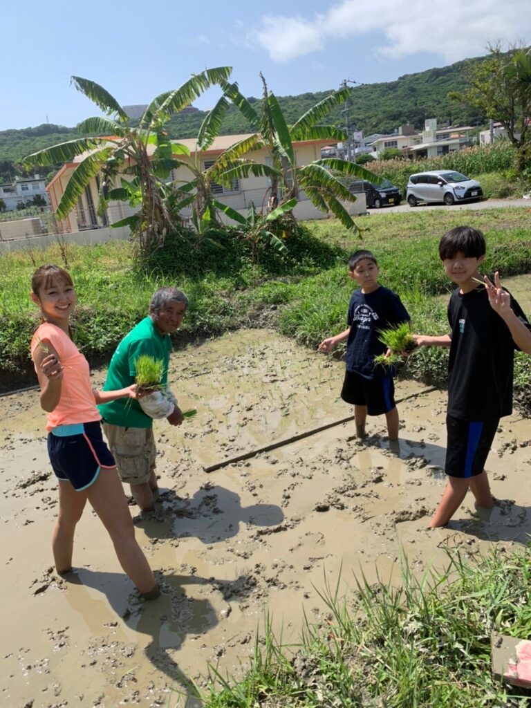 家族で田植え体験をしよう